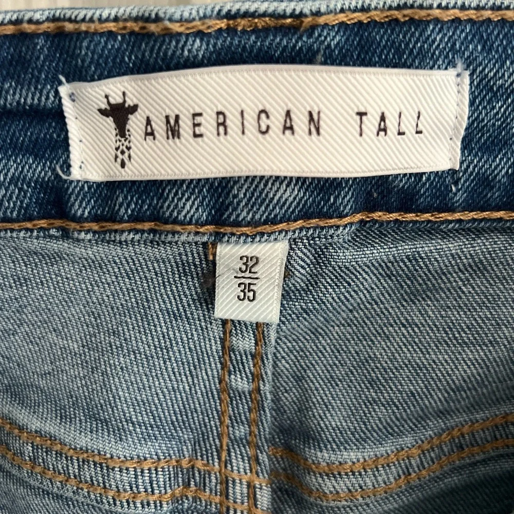 High-Rise Straight Stretch Women's Jeans - Size 32/35 Length - Picture 5 of 6